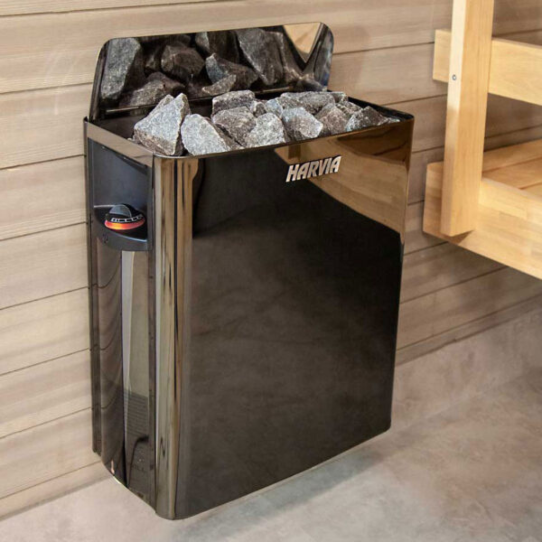 Harvia The Wall SW Electric Heater - Black Steel