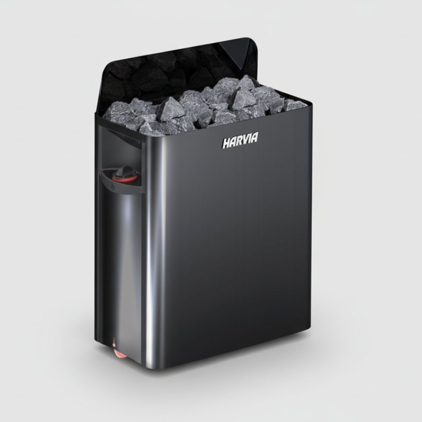 Harvia The Wall SW Electric Heater - Black Steel