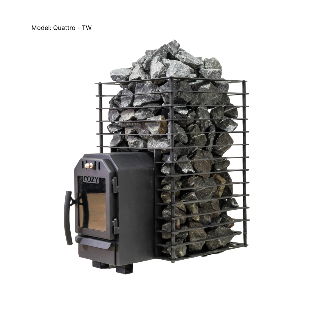 Cozy Wood-Fired Heater Quattro