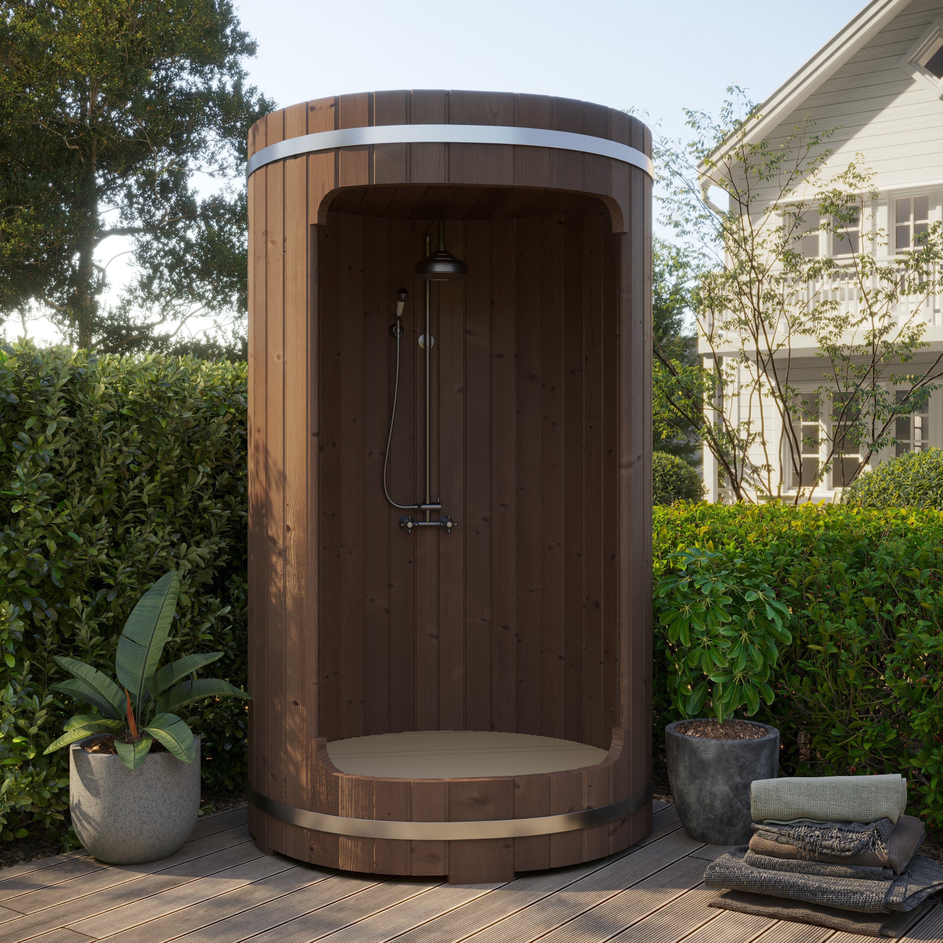 harmone outdoor barrel shower