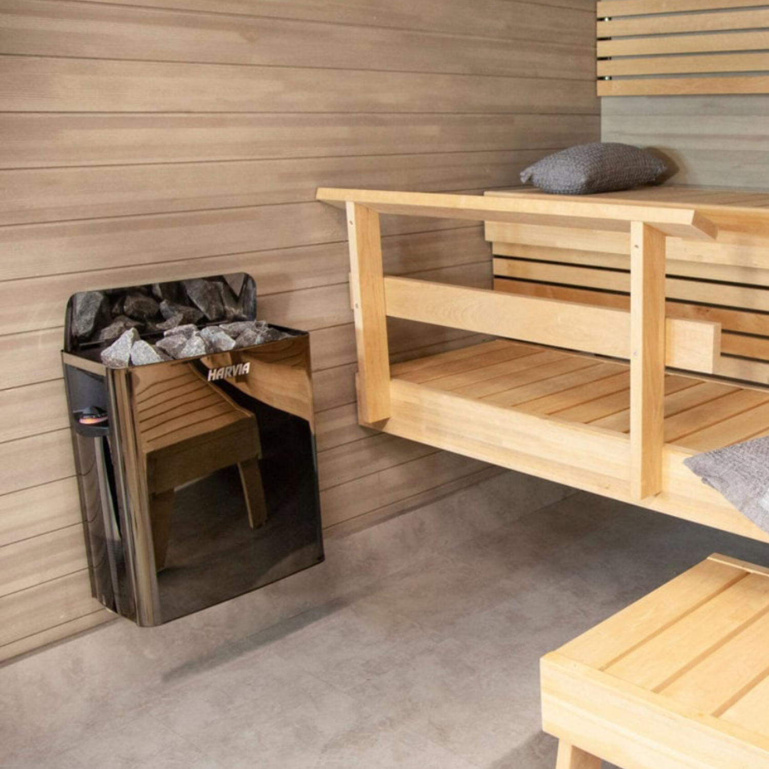 Harvia The Wall SW Electric Heater - Black Steel