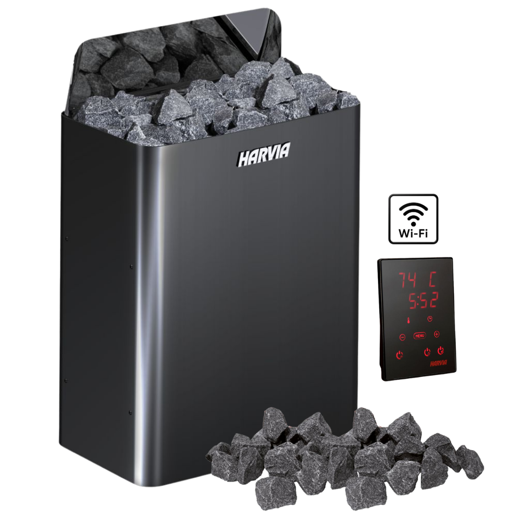 Harvia The Wall SW E Electric Heater Package