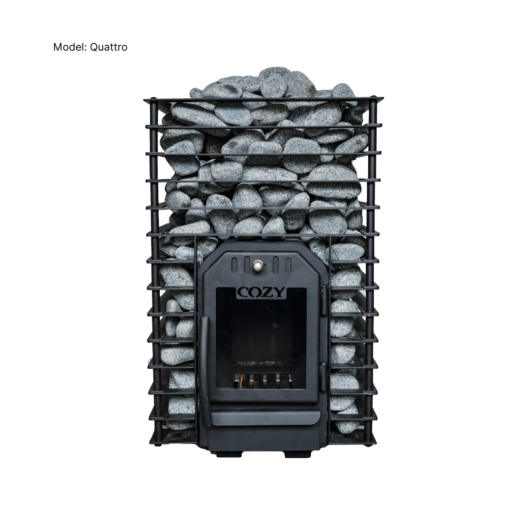 Cozy Wood-Fired Heater Quattro