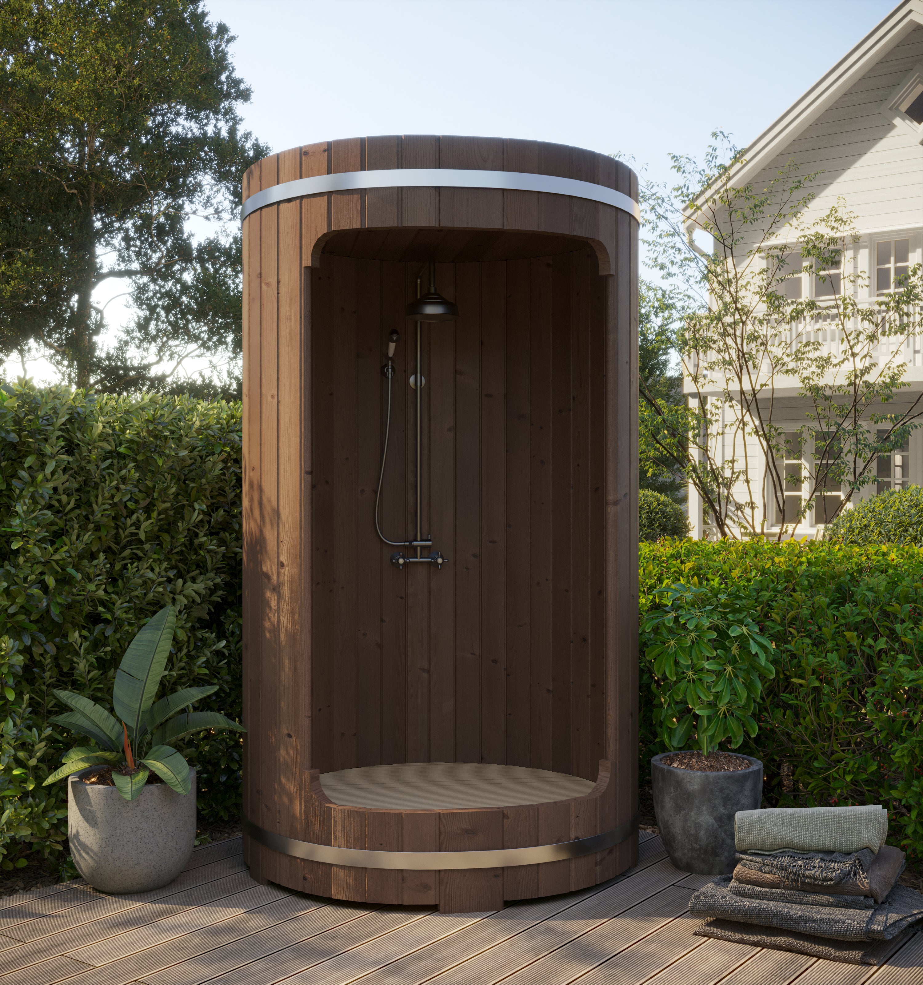 harmone outdoor barrel shower